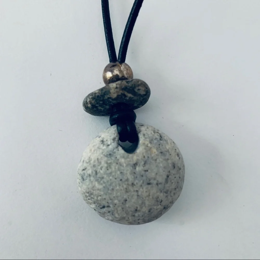 𝅺PERFECT Stone Handmade Natural Stone Necklace/NWOT